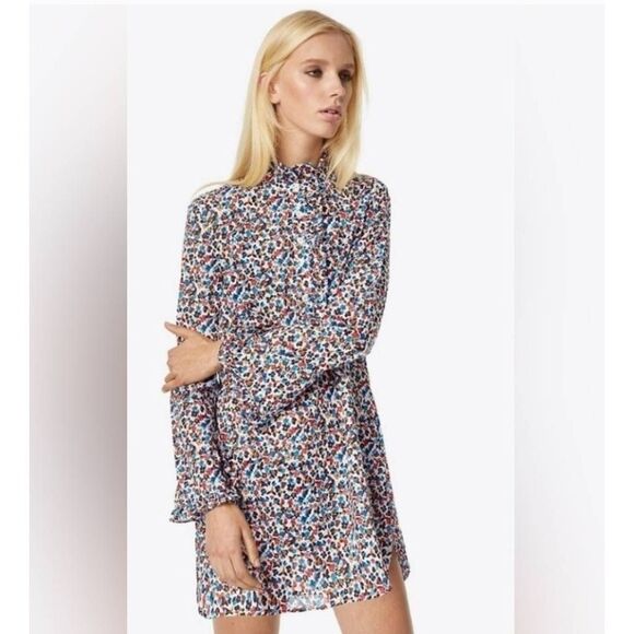 Tory Burch Wildflower Deneuve Tunic Popover Size Small - Picture 1 of 8